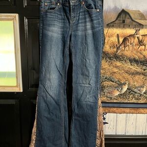 Wrangler Blue Flare Wide Leg Jeans